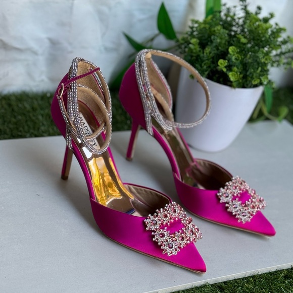 BADGLEY MISCHKA Saint Elegant 2 Piece with Ankle Strap size 7 - Picture 10 of 13